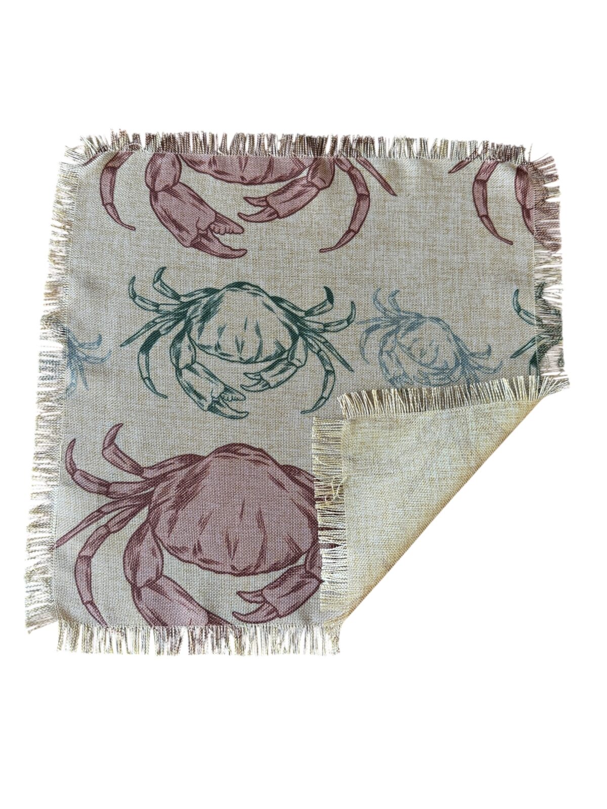 Set de 6 servilletas de tela, diseño jaiba - Image 2