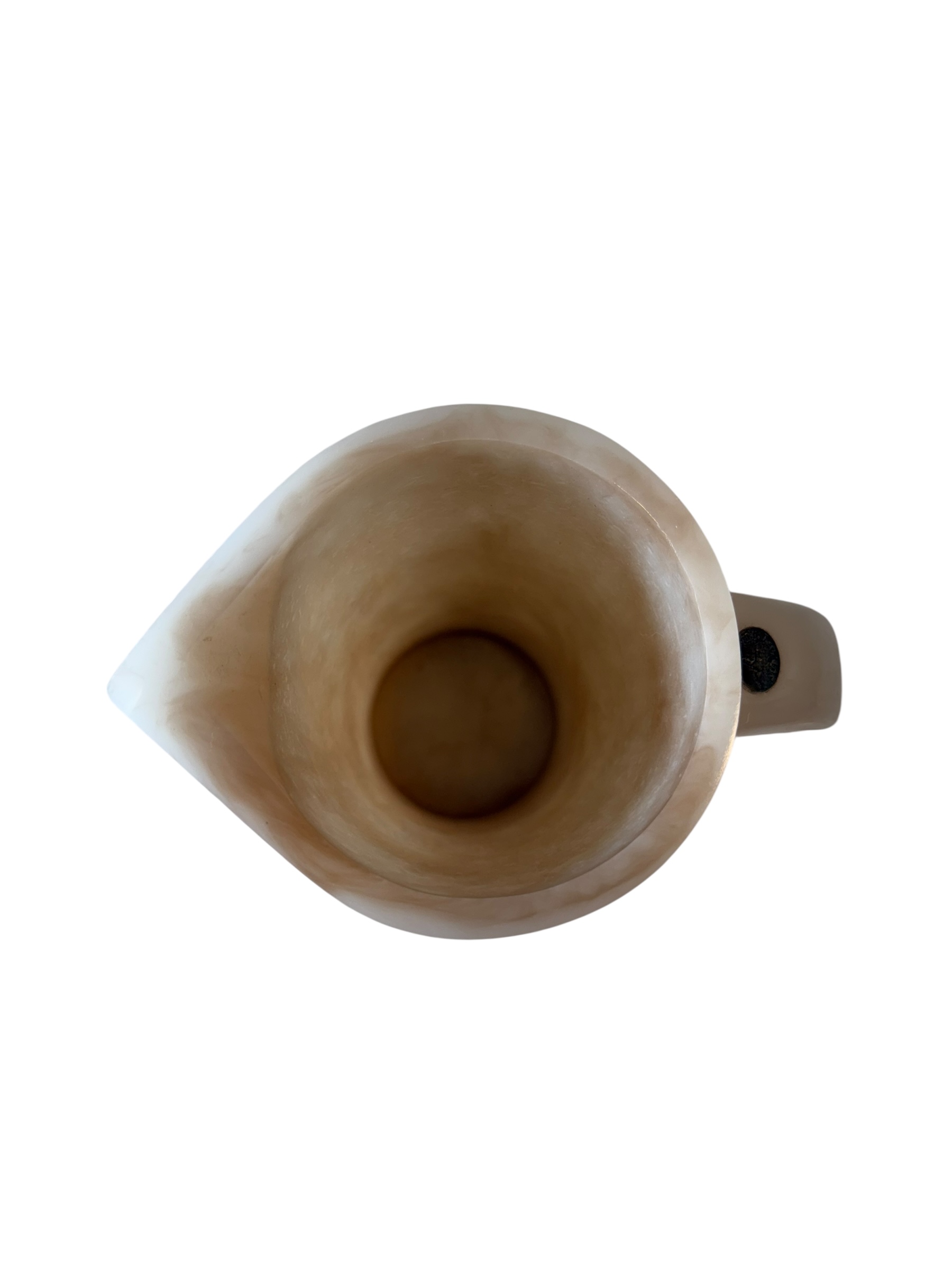 Jarra de resina, color beige con tonos cafés - Image 3