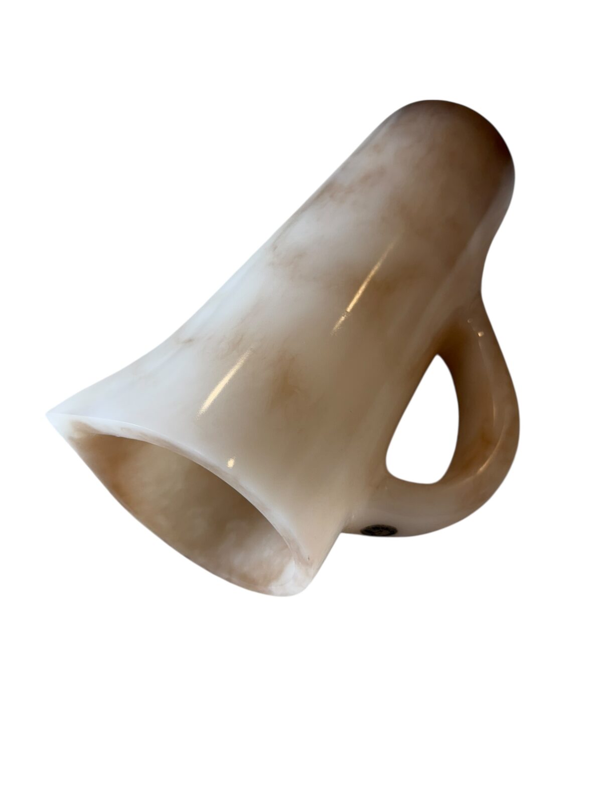 Jarra de resina, color beige con tonos cafés - Image 2