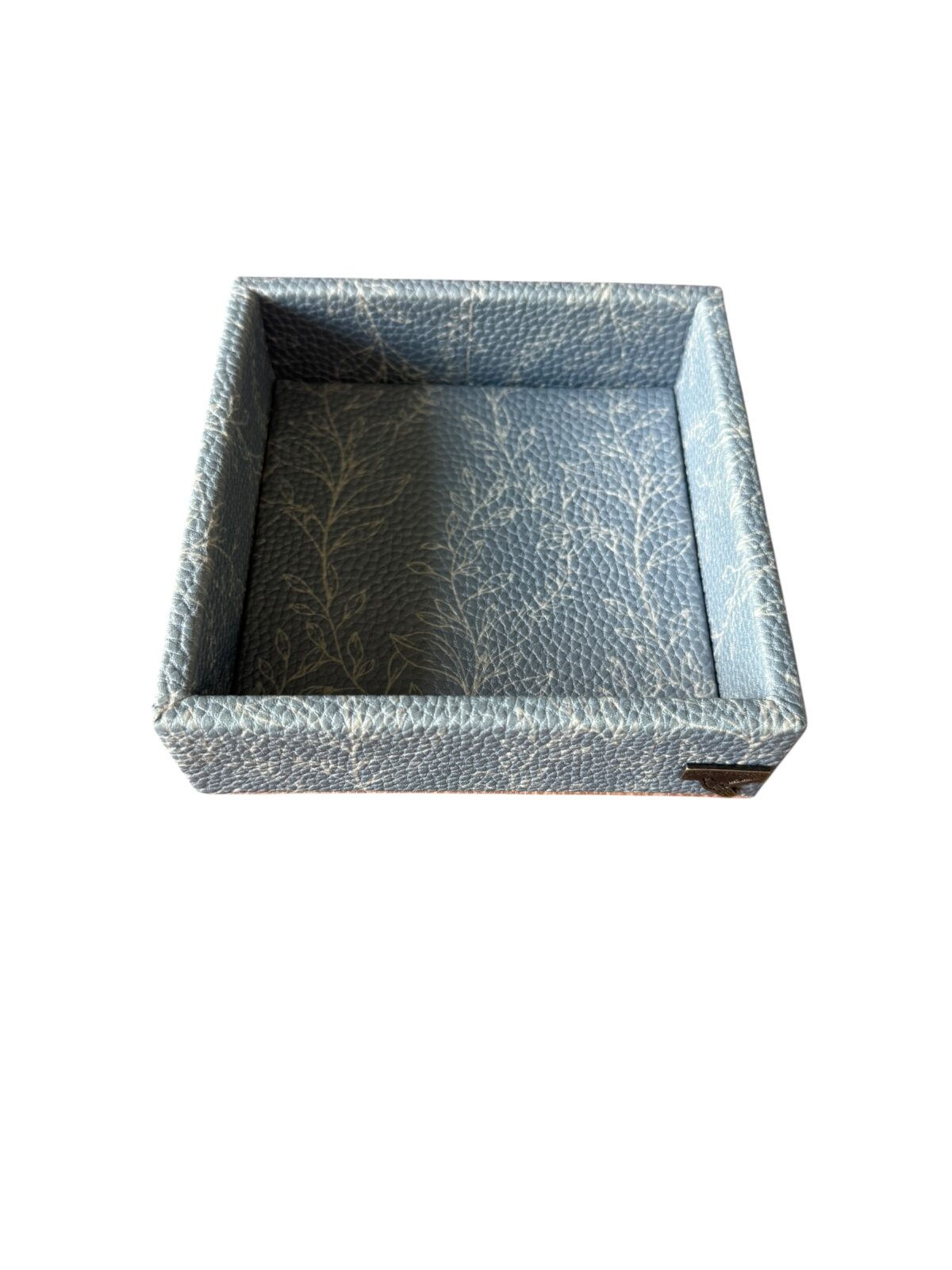 Charola cuadrada cubo, diseño lluvia de verano
