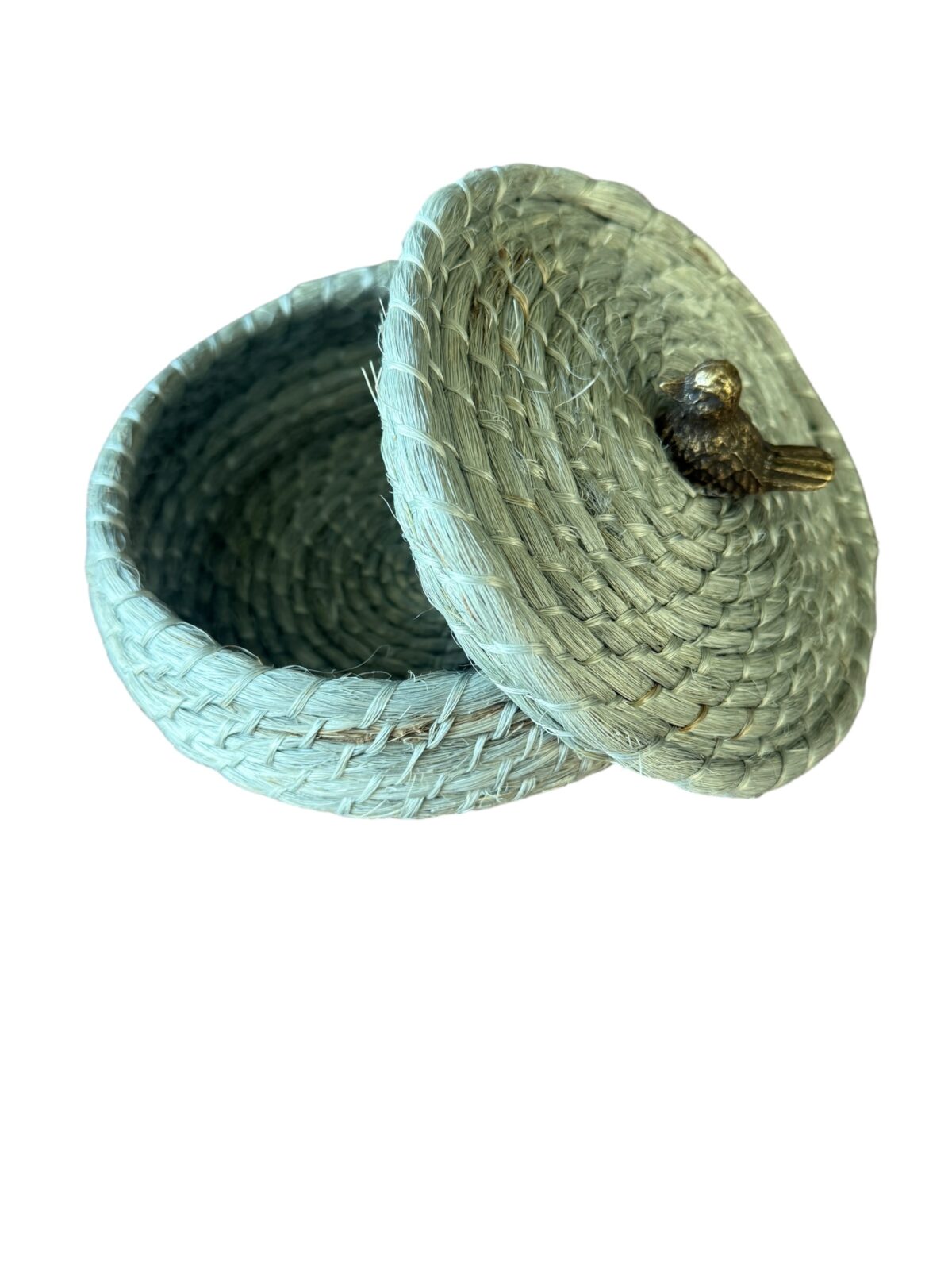 Tortillero henequén gris con pájarito - Image 2