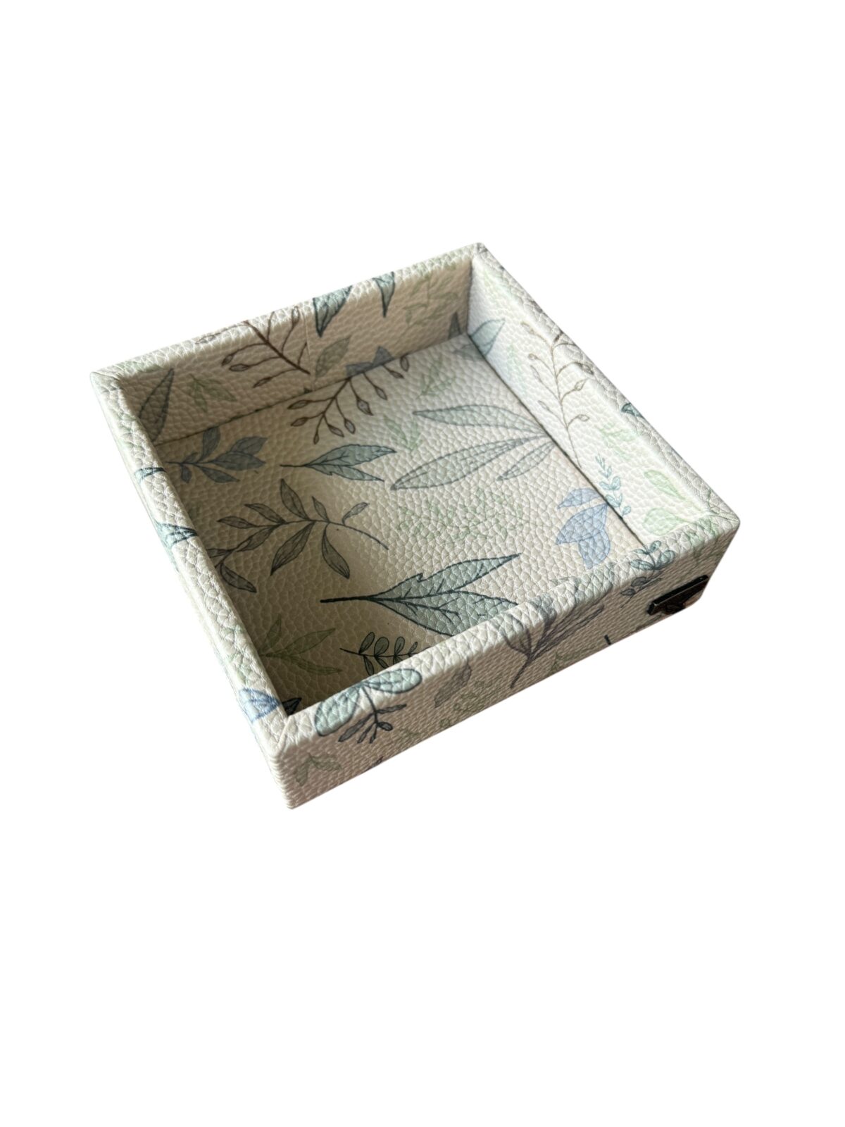 Charola cuadrada cubo, diseño hierba fresca - Image 2