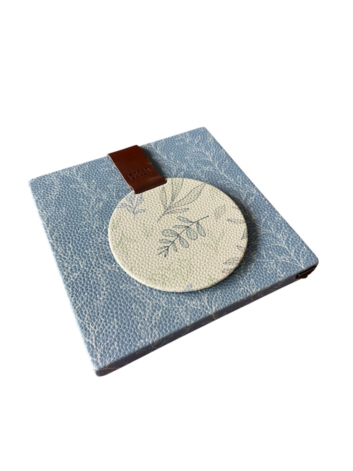 Servilletero madera, forrado en diseño hierba fresca-lluvia de verano - Image 2